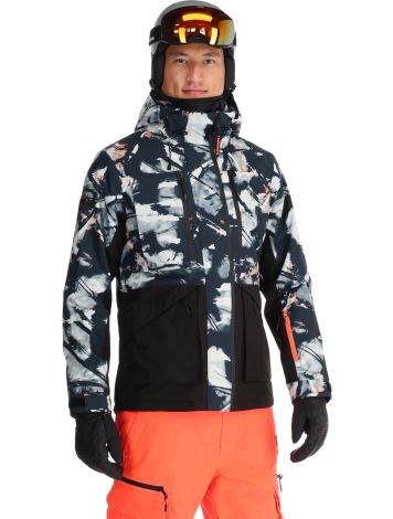 Superdry, Ultimate Freestyle Ski Jacket Skijacke Herren Subway Tag Print blau, mehrfarbig, schwarz